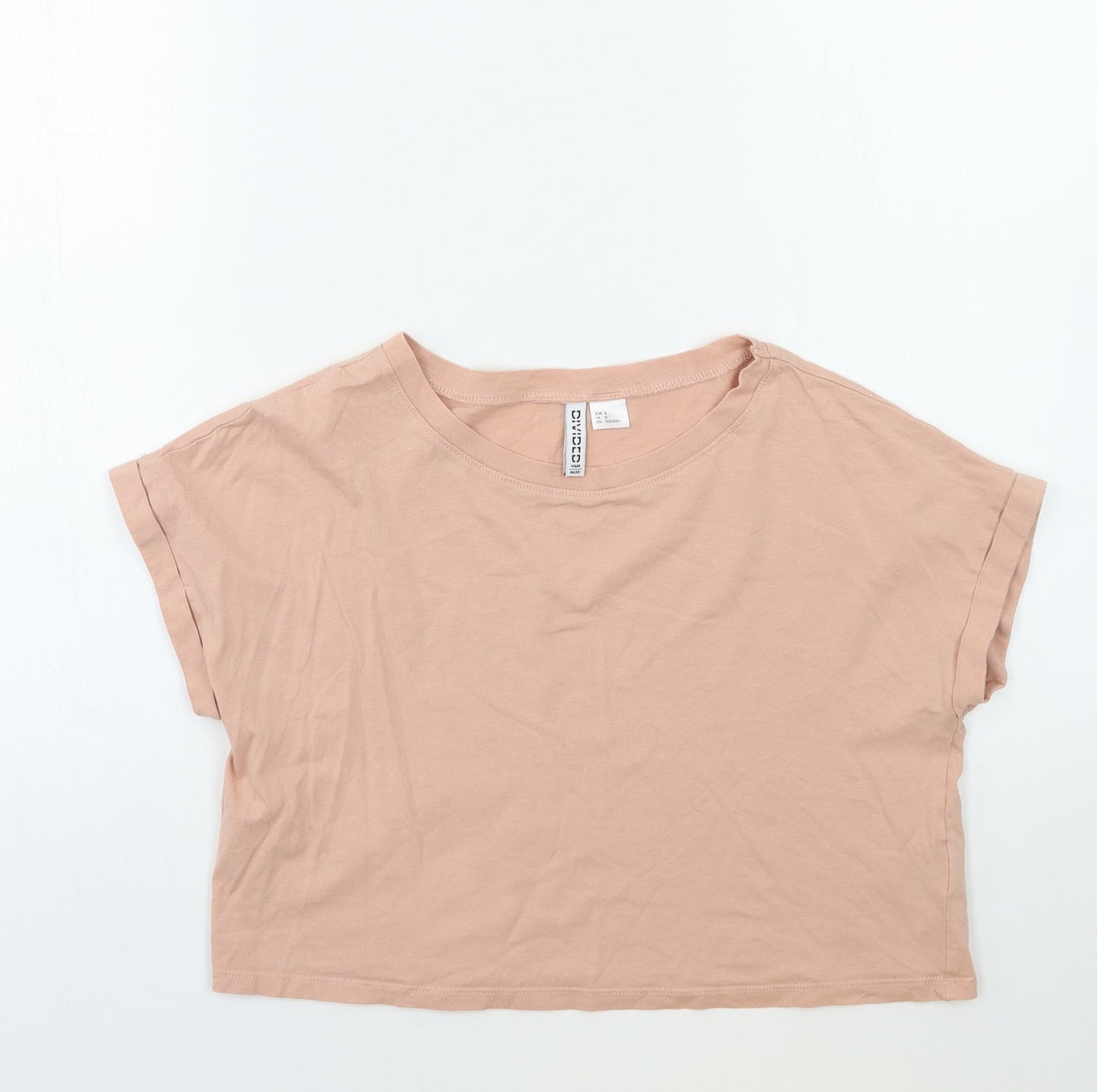 H&M Womens Pink   Basic T-Shirt Size S
