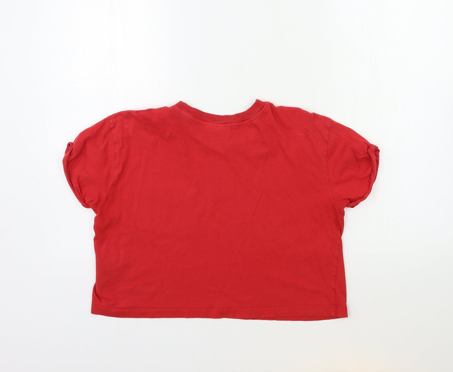 H&M Womens Red   Basic T-Shirt Size S
