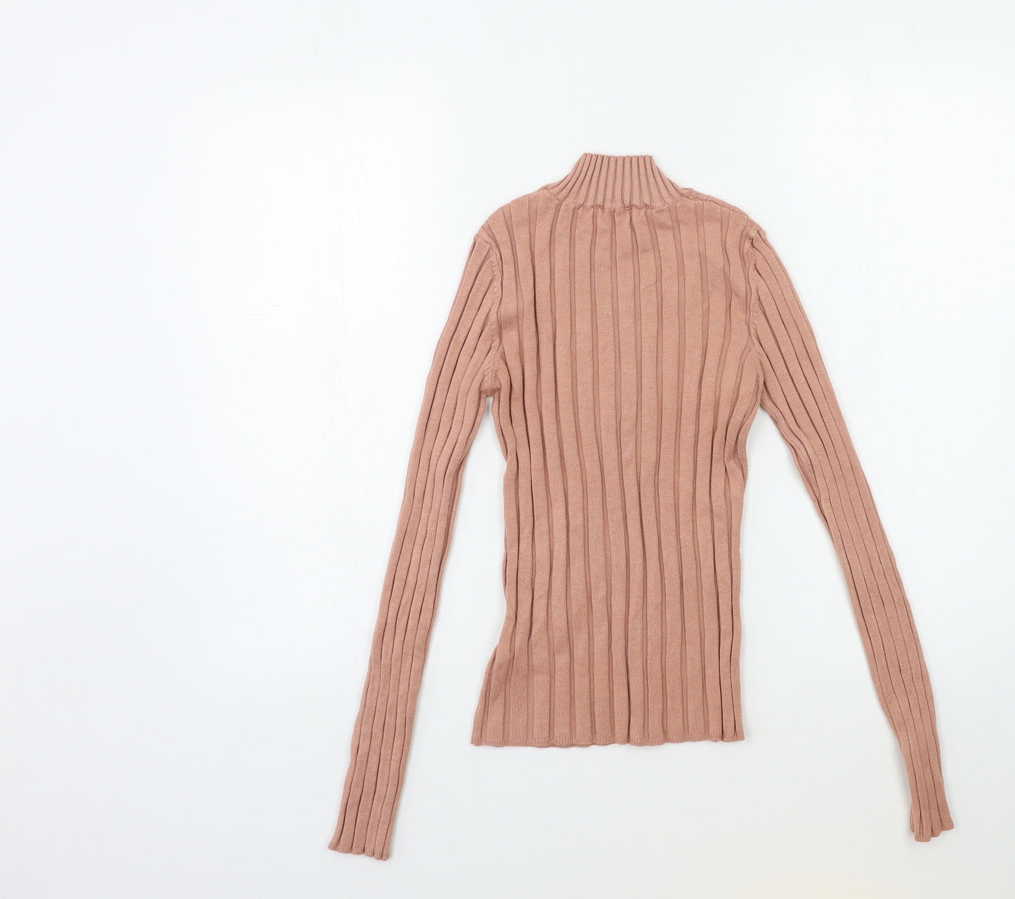 Stradivarius Womens Pink  Knit Pullover Jumper Size S