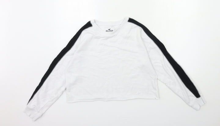 Hollister Womens White Pullover Sweatshirt Size S