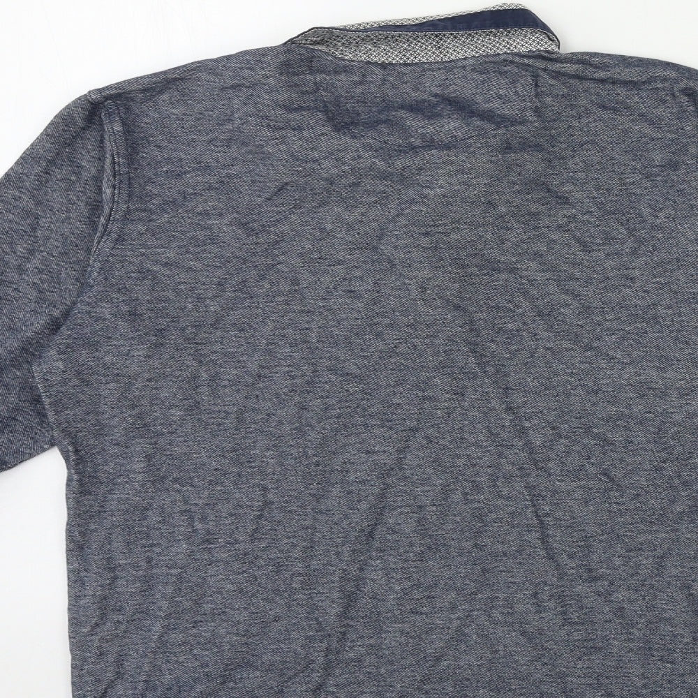 Twisted Soul Mens Blue    Polo Size L