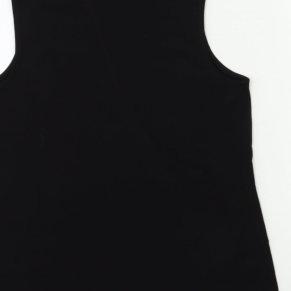 Susan Graver Womens Black   Basic Tank Size M