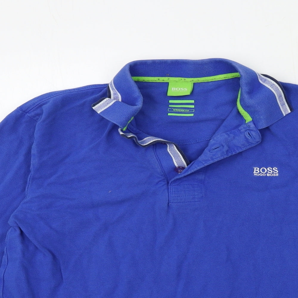 HUGO BOSS Mens Blue    Polo Size M