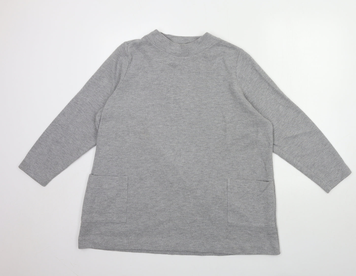 Marks and Spencer Womens Grey  Knit Pullover Jumper Size 20
