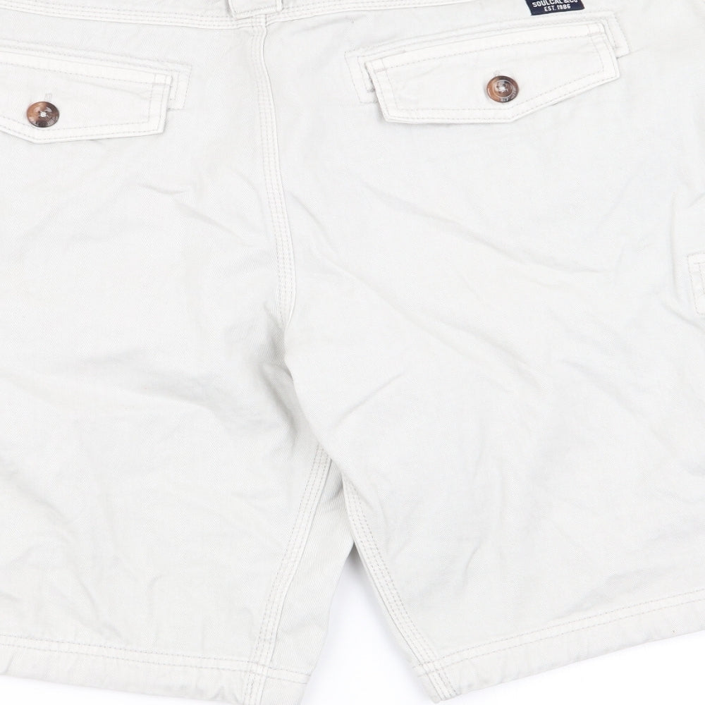 soul cal Mens Grey   Chino Shorts Size L
