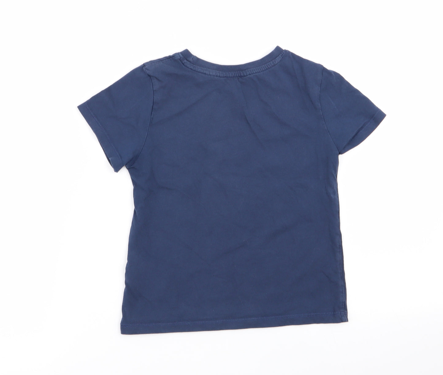 H&M Girls Blue   Basic T-Shirt Size 5-6 Years