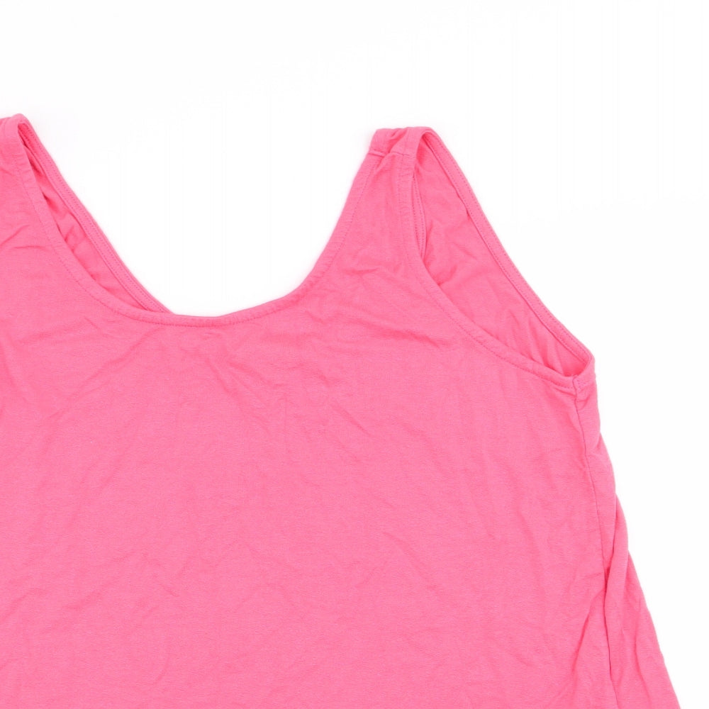 Asda George Womens Pink   Basic Tank Size 14