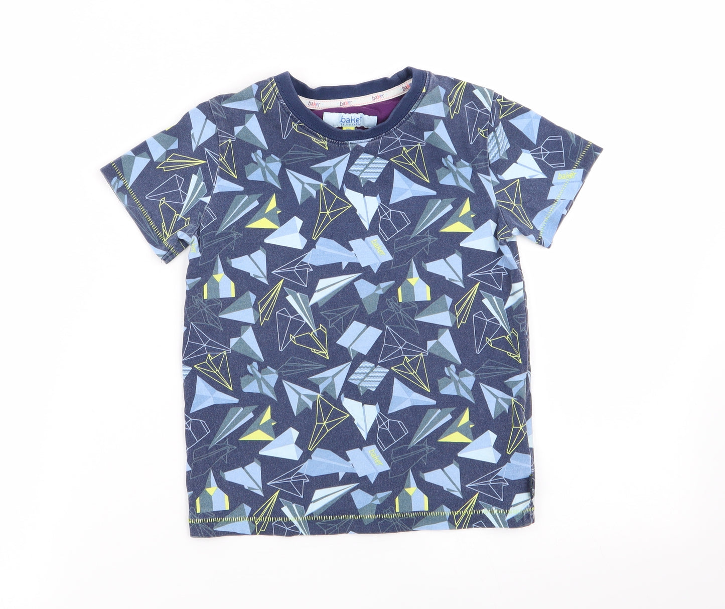 Ted Baker Boys Multicoloured Geometric  Basic T-Shirt Size 4-5 Years