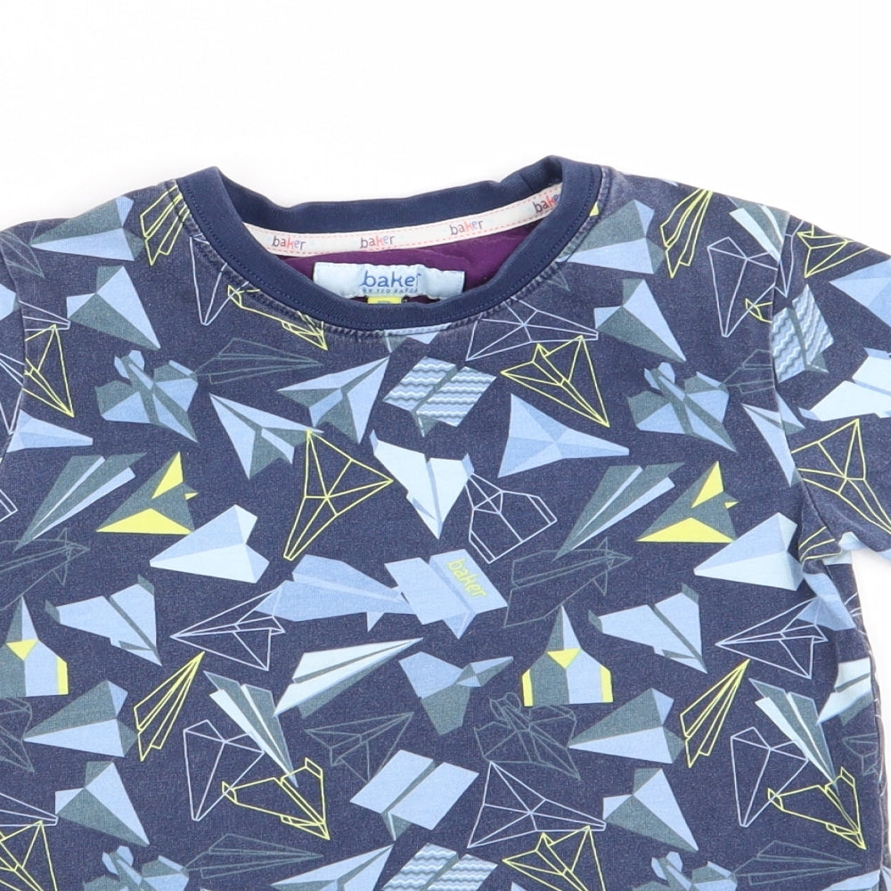 Ted Baker Boys Multicoloured Geometric  Basic T-Shirt Size 4-5 Years