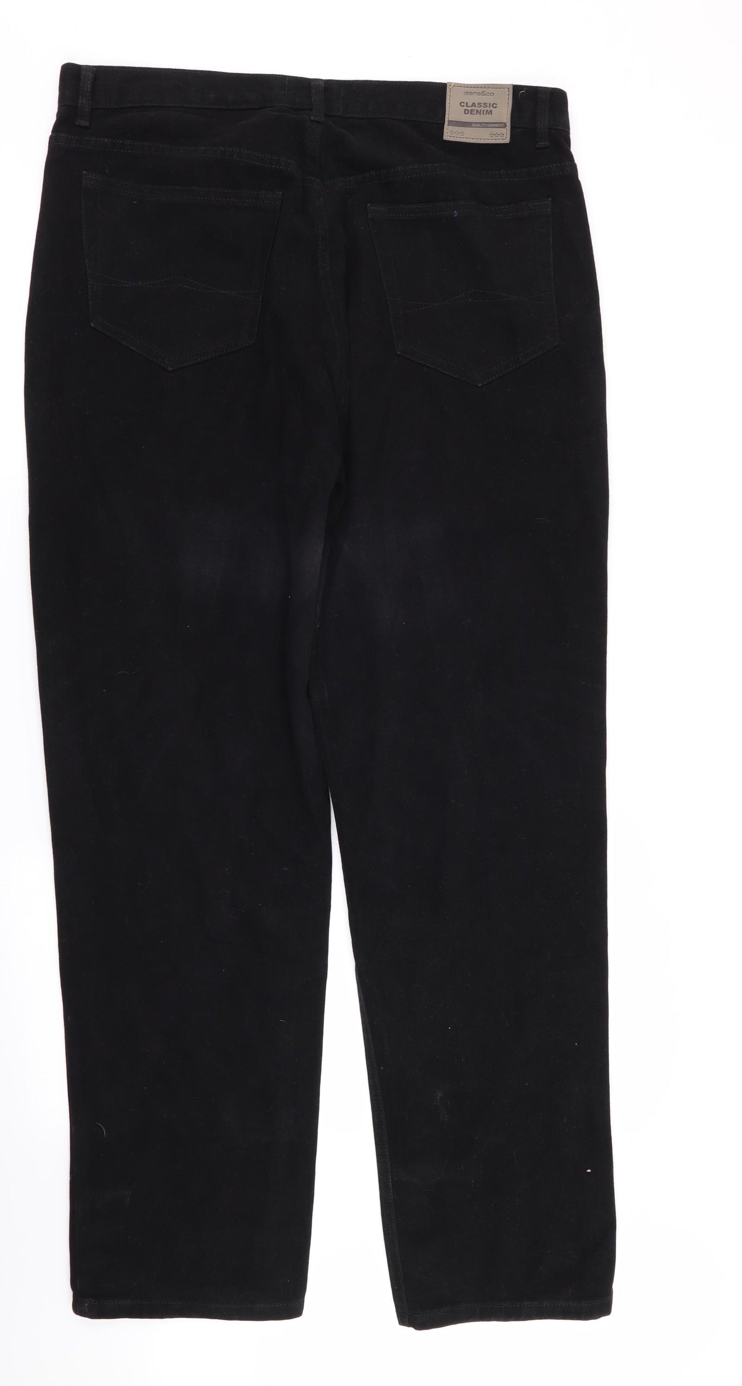 jeans&co Mens Black   Straight Jeans Size 36 in L32 in