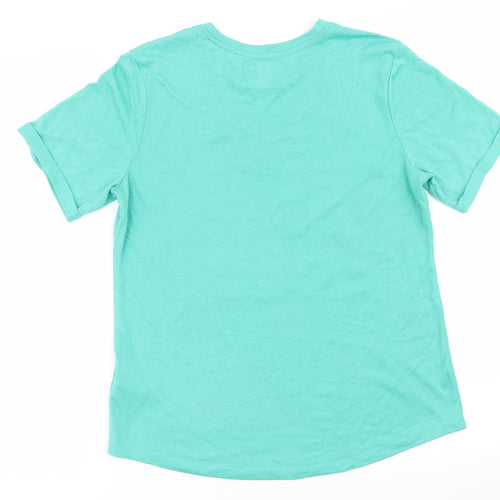 Matalan Womens Green Solid  Top Pyjama Top Size 8