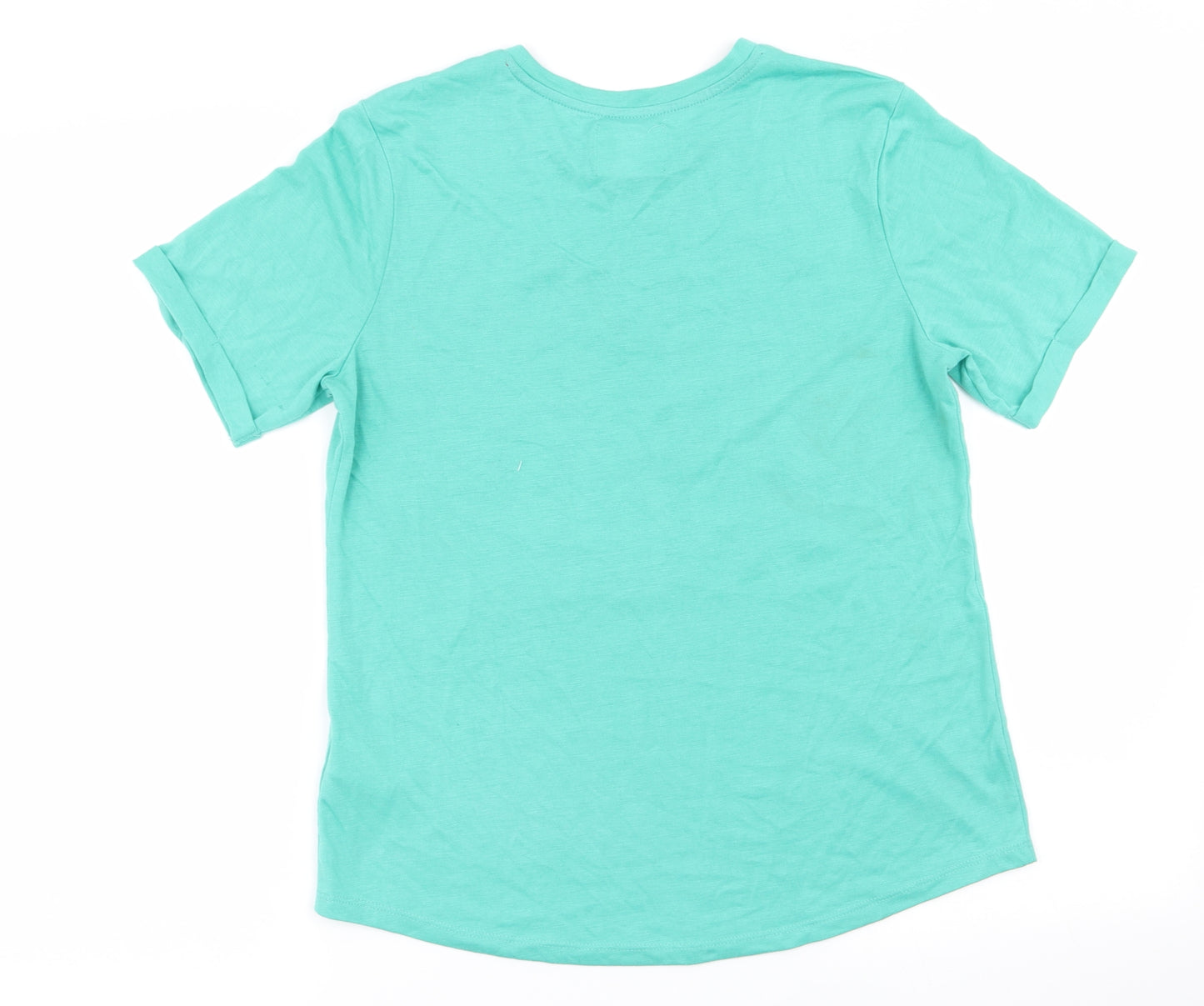 Matalan Womens Green Solid  Top Pyjama Top Size 8