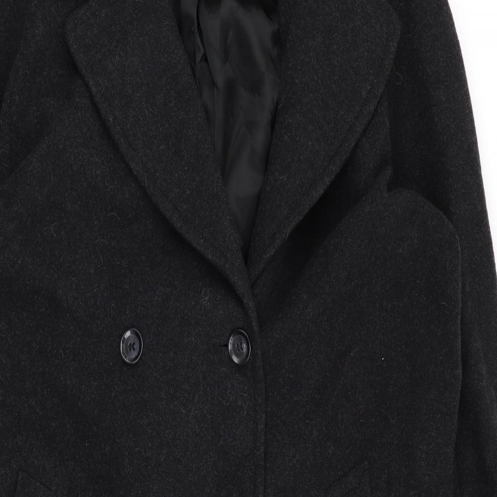 Premium Collection Womens Black   Overcoat Coat Size 18