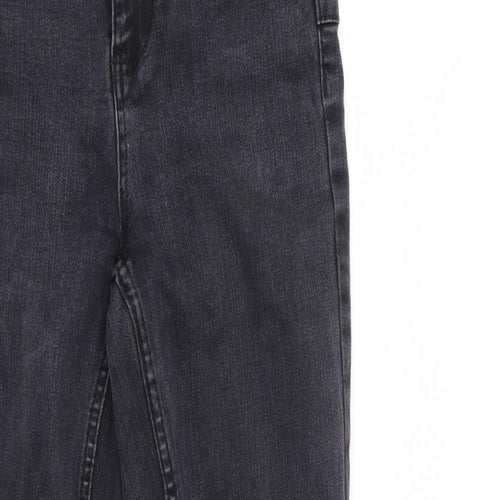 New Look Womens Grey   Skinny Jeans Size 6 L28 in - RIPPED JEANS