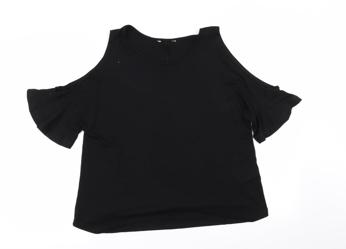 Peacocks Womens Black   Basic T-Shirt Size 12