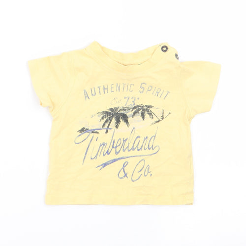 Timberland Boys Yellow   Basic T-Shirt Size 6-9 Months