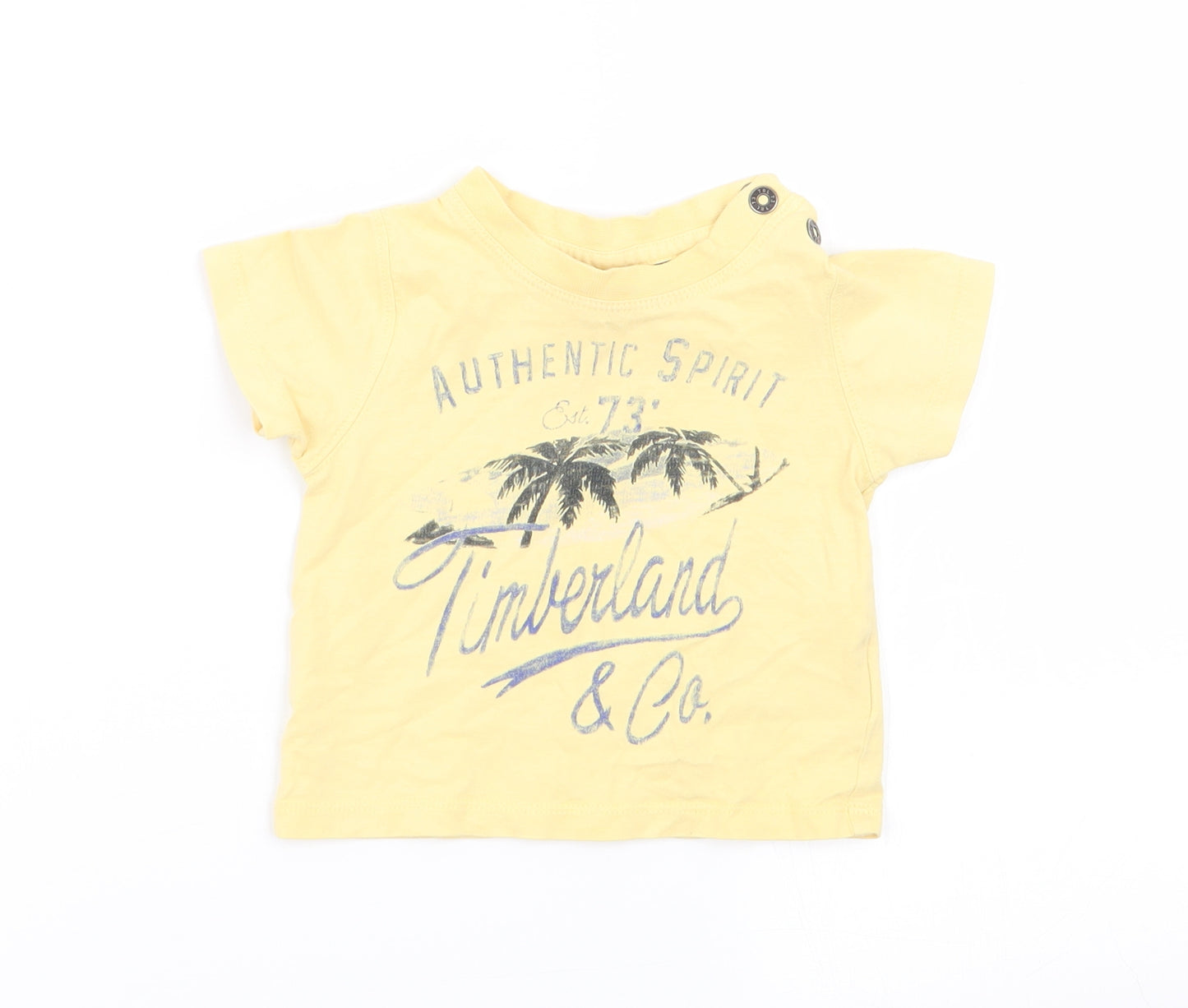 Timberland Boys Yellow   Basic T-Shirt Size 6-9 Months