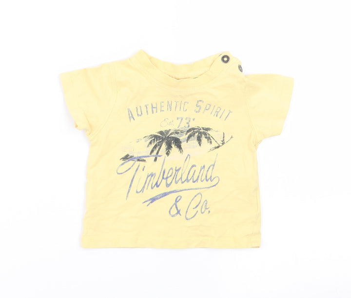 Timberland Boys Yellow   Basic T-Shirt Size 6-9 Months