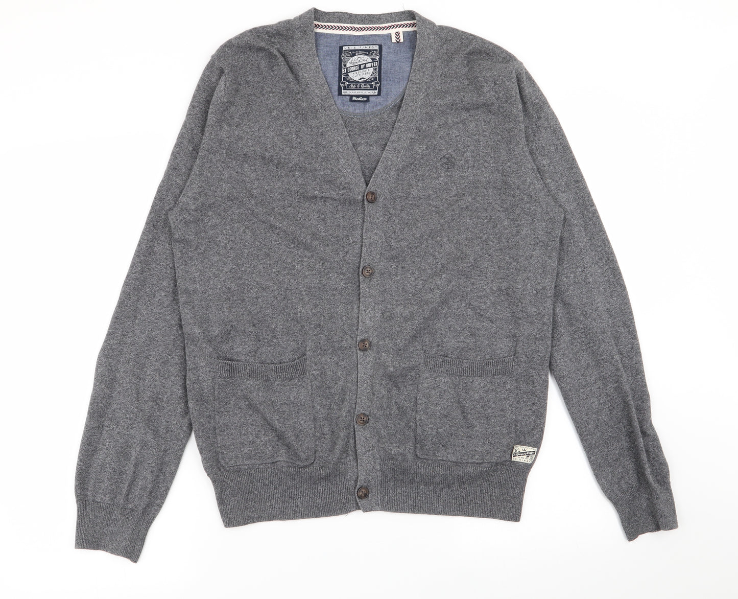 Debenhams Mens Grey   Cardigan Jumper Size M