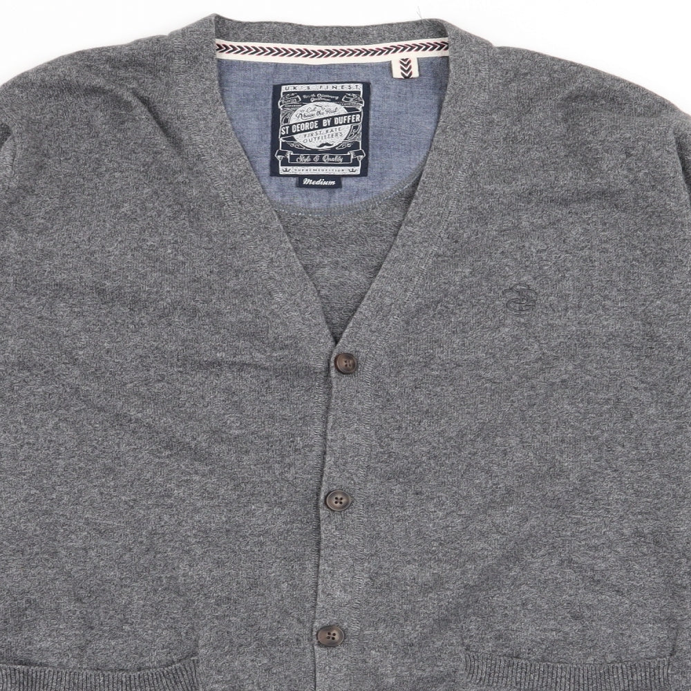 Debenhams Mens Grey   Cardigan Jumper Size M