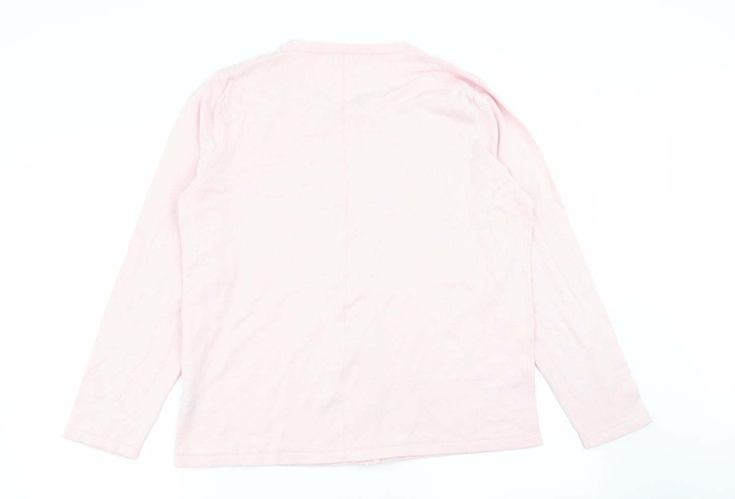 M&Co Womens Pink   Full Zip Jumper Size 20