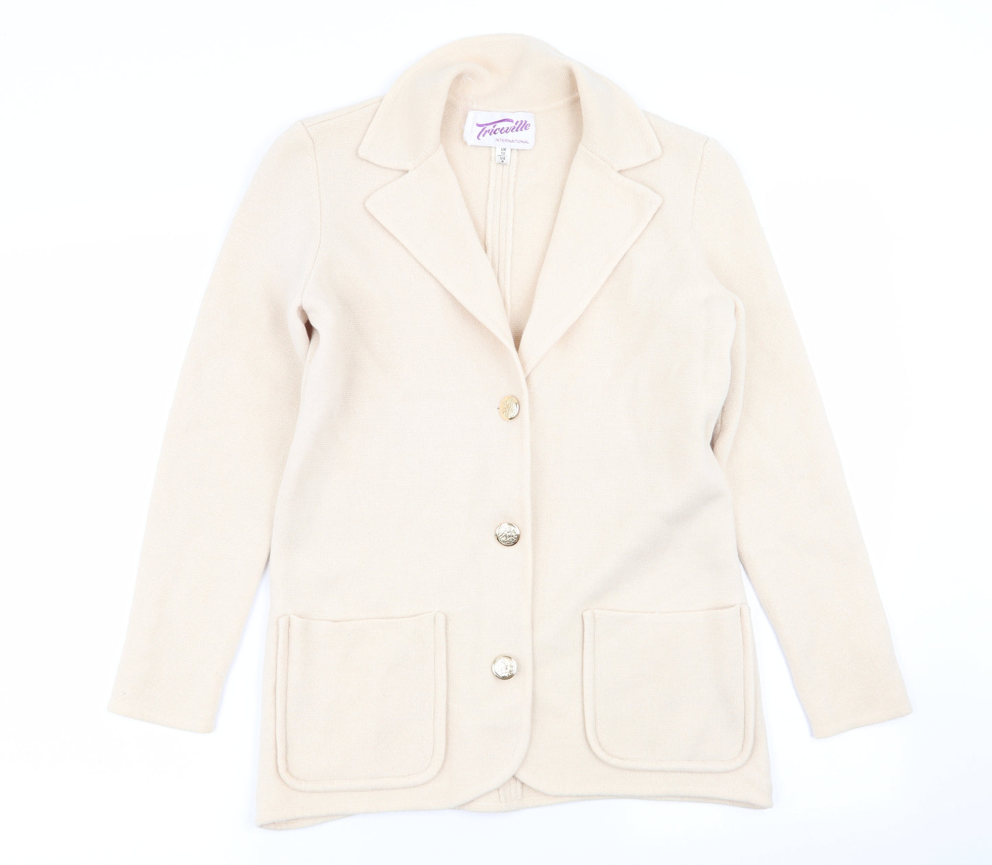 triceville Womens Beige   Jacket Blazer Size 10