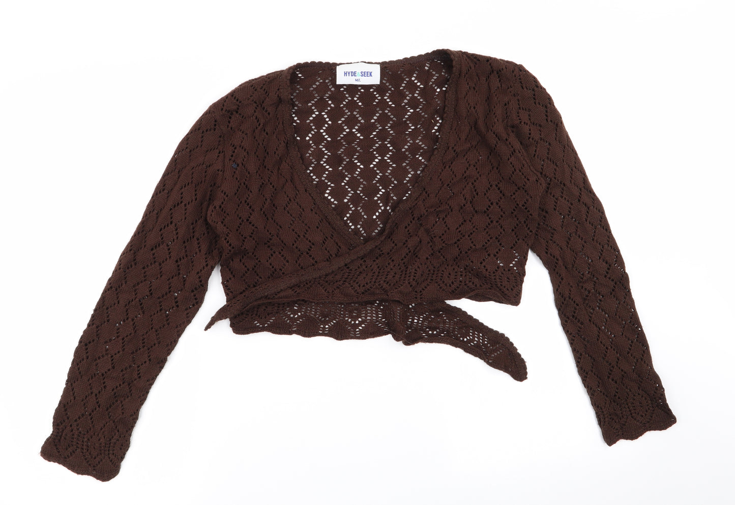 Hyde&Seek Womens Brown   Cardigan Jumper Size M