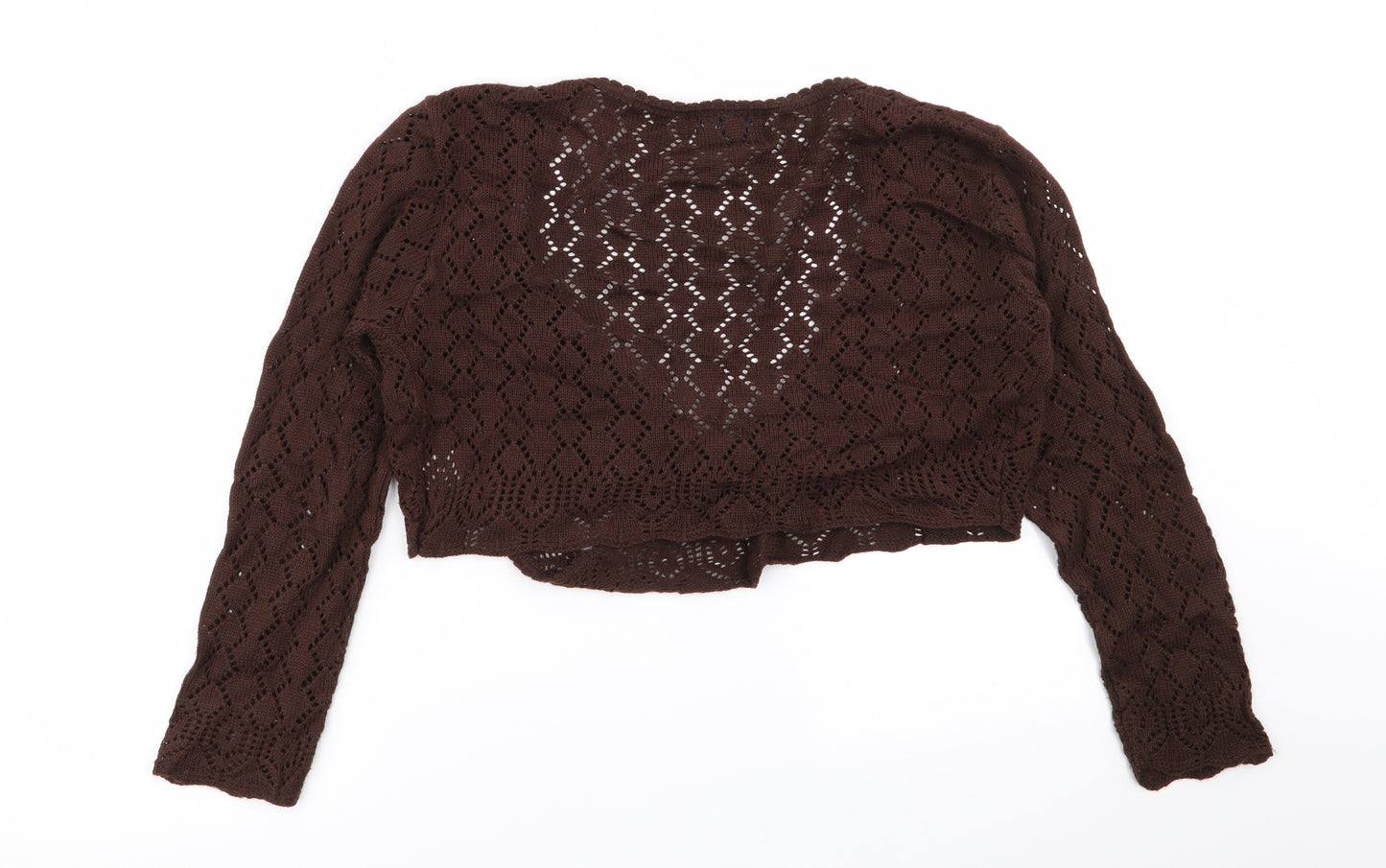 Hyde&Seek Womens Brown   Cardigan Jumper Size M
