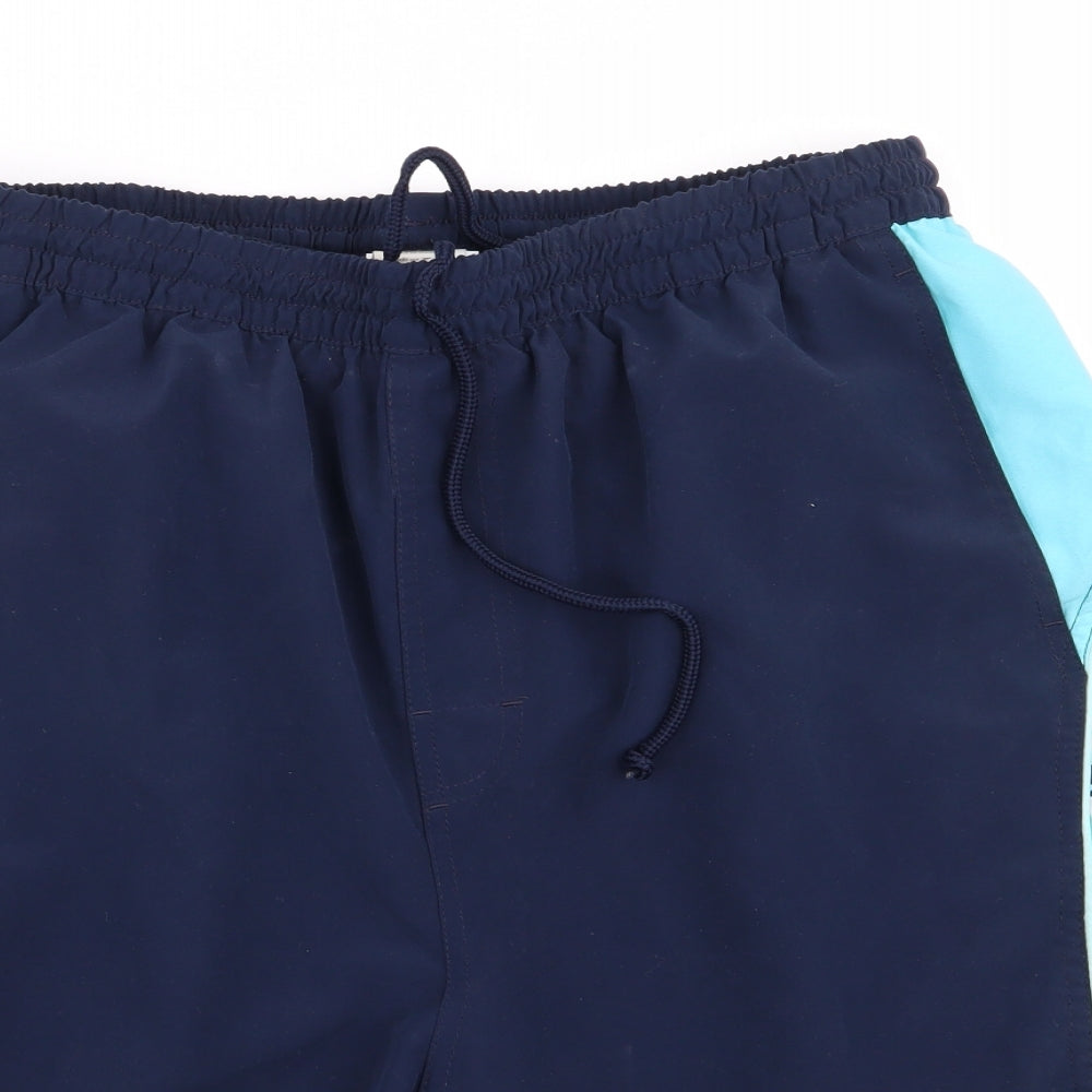 Speedo Mens Blue Floral  Sweat Shorts Size XL - Stretch waistband