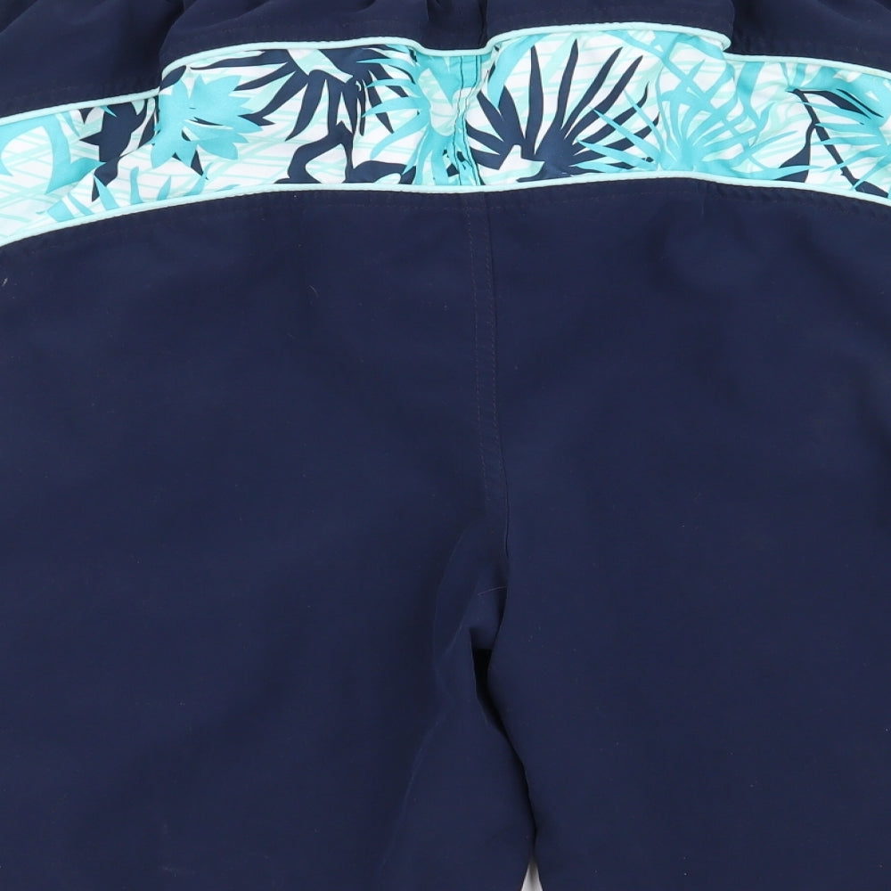 Speedo Mens Blue Floral  Sweat Shorts Size XL - Stretch waistband
