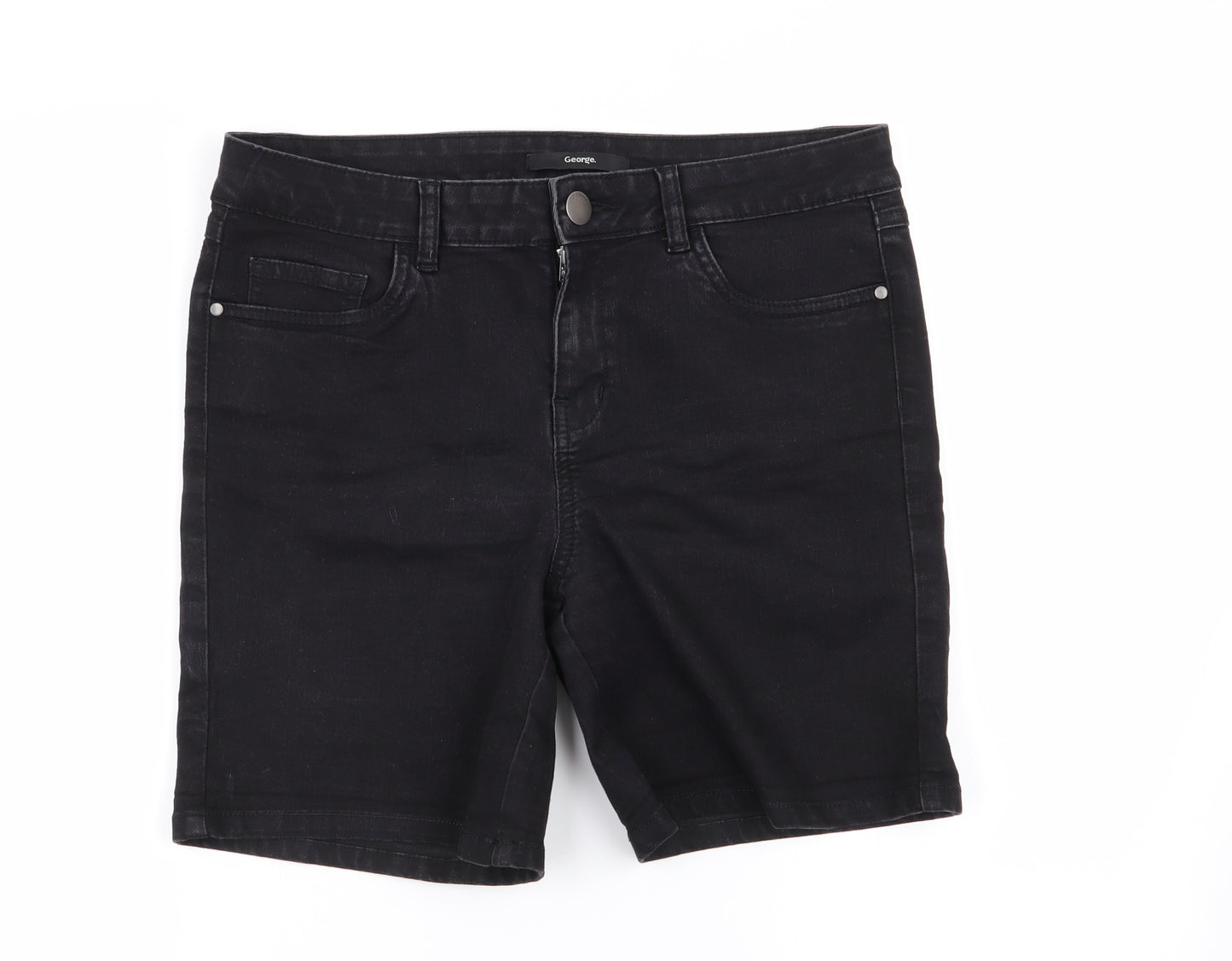 Asda George Womens Black   Hot Pants Shorts Size 12