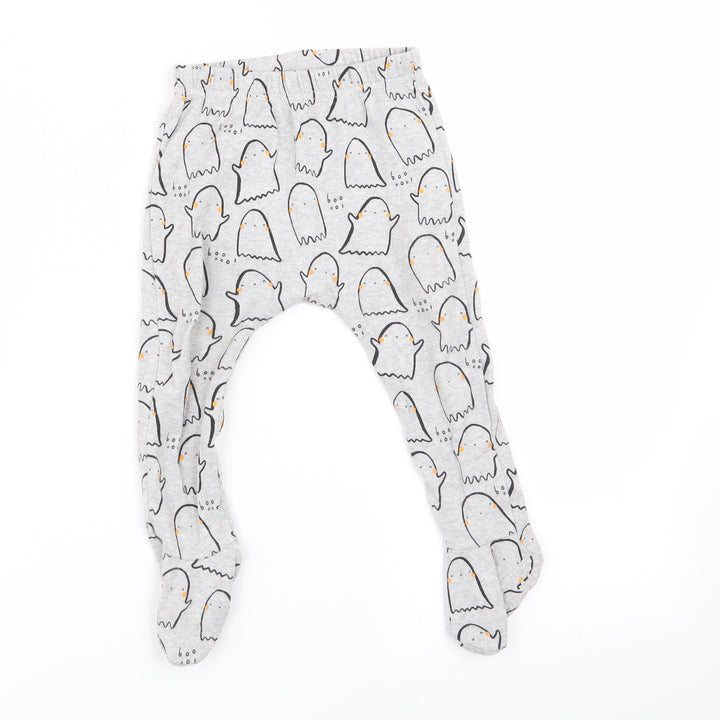 Asda George Boys Grey Geometric Babydoll Pyjama Pants Size 9-12 Months