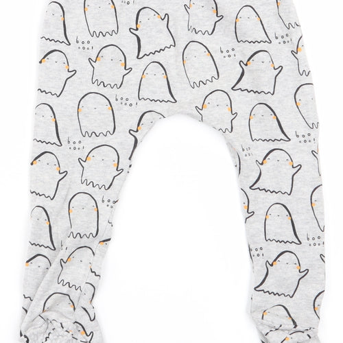 Asda George Boys Grey Geometric  Babydoll Pyjama Pants Size 9-12 Months