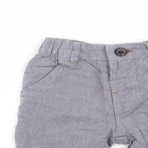 NEXT Boys Blue Check  Capri Trousers Size 0-3 Months