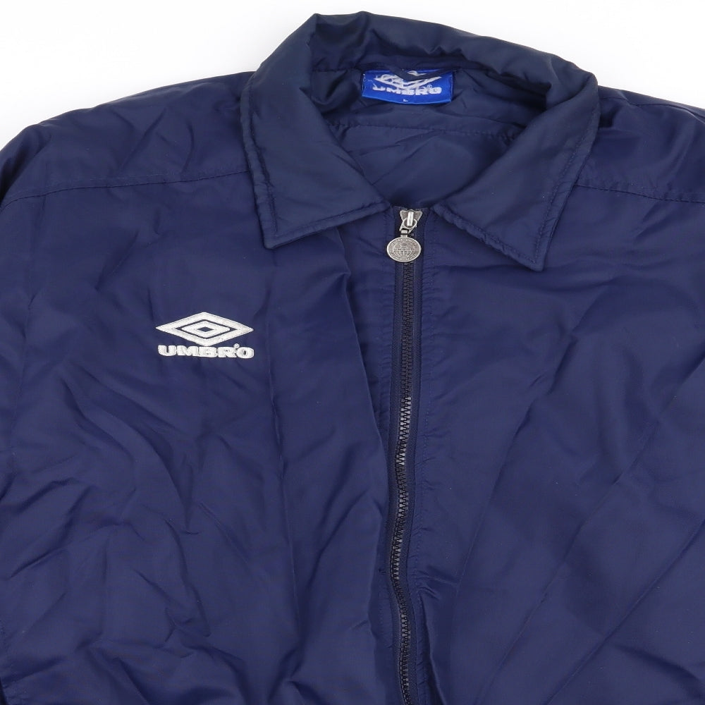 Umbro Mens Blue   Jacket Coat Size L
