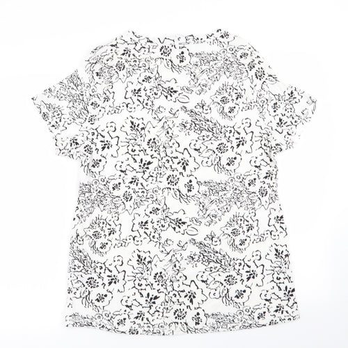 M&S Womens  Floral  Basic T-Shirt Size 20