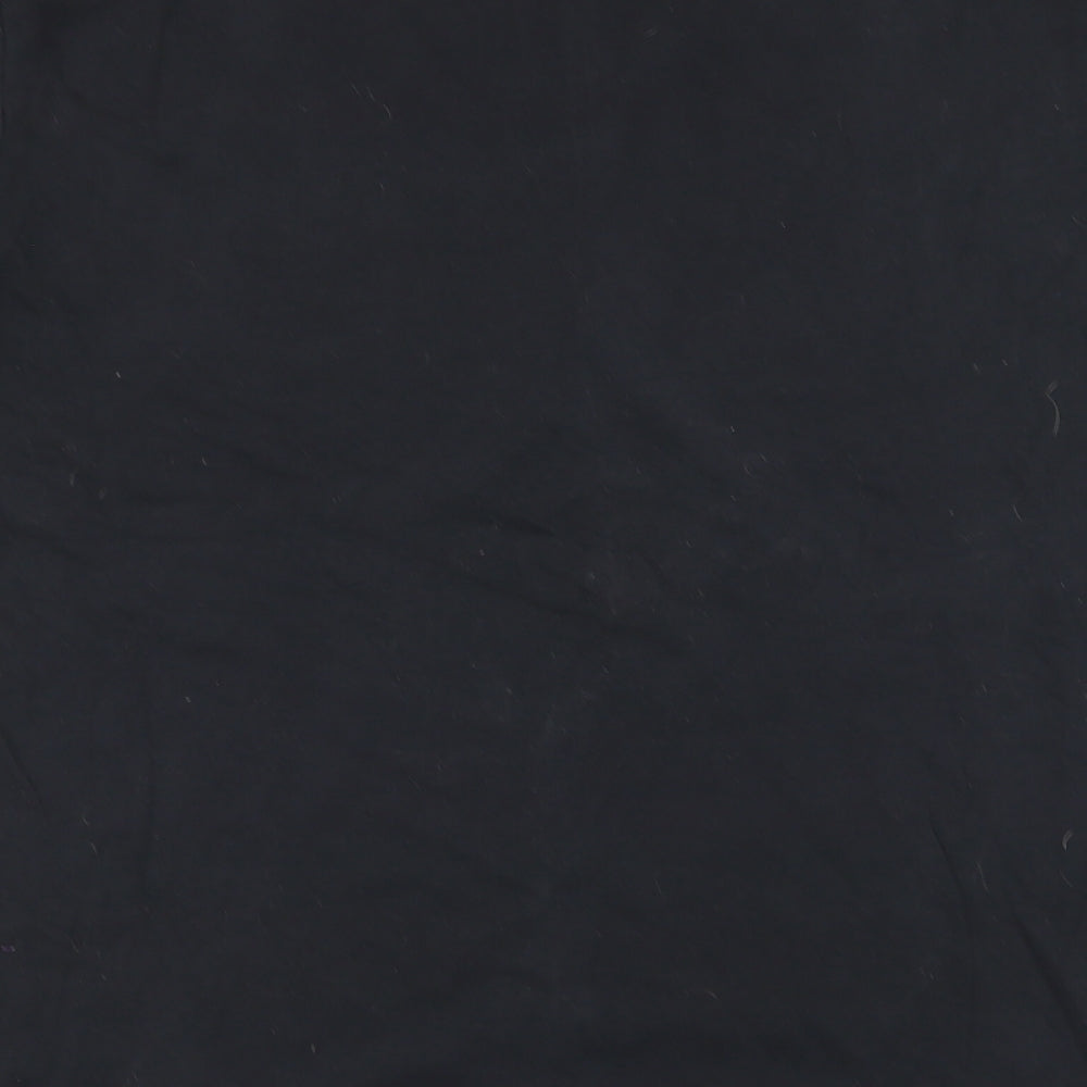 Avenue Womens Black Animal Print  Basic T-Shirt Size S  - christmas