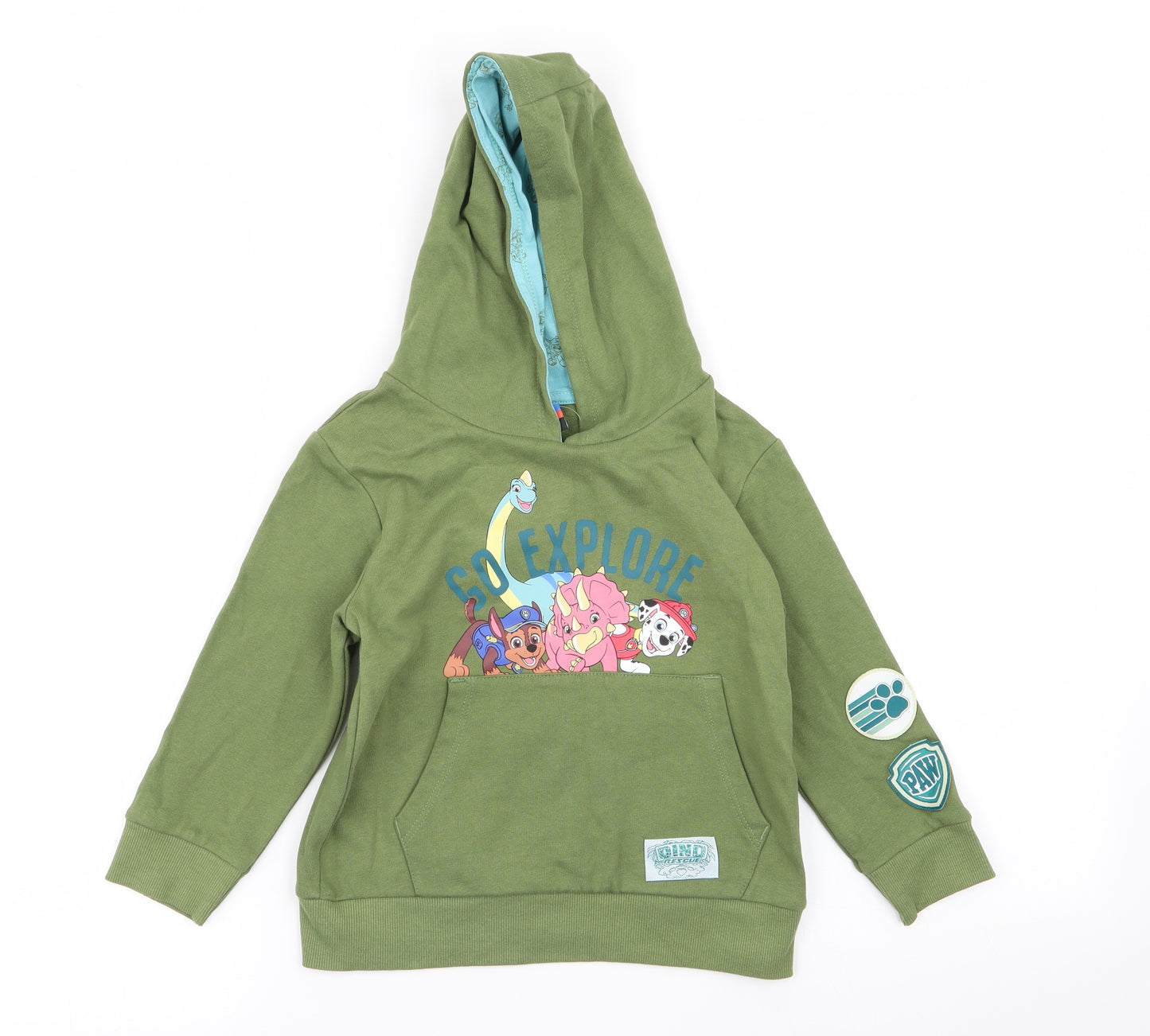 Asda George Girls Green   Pullover Jumper Size 3-4 Years  - nickleodeon