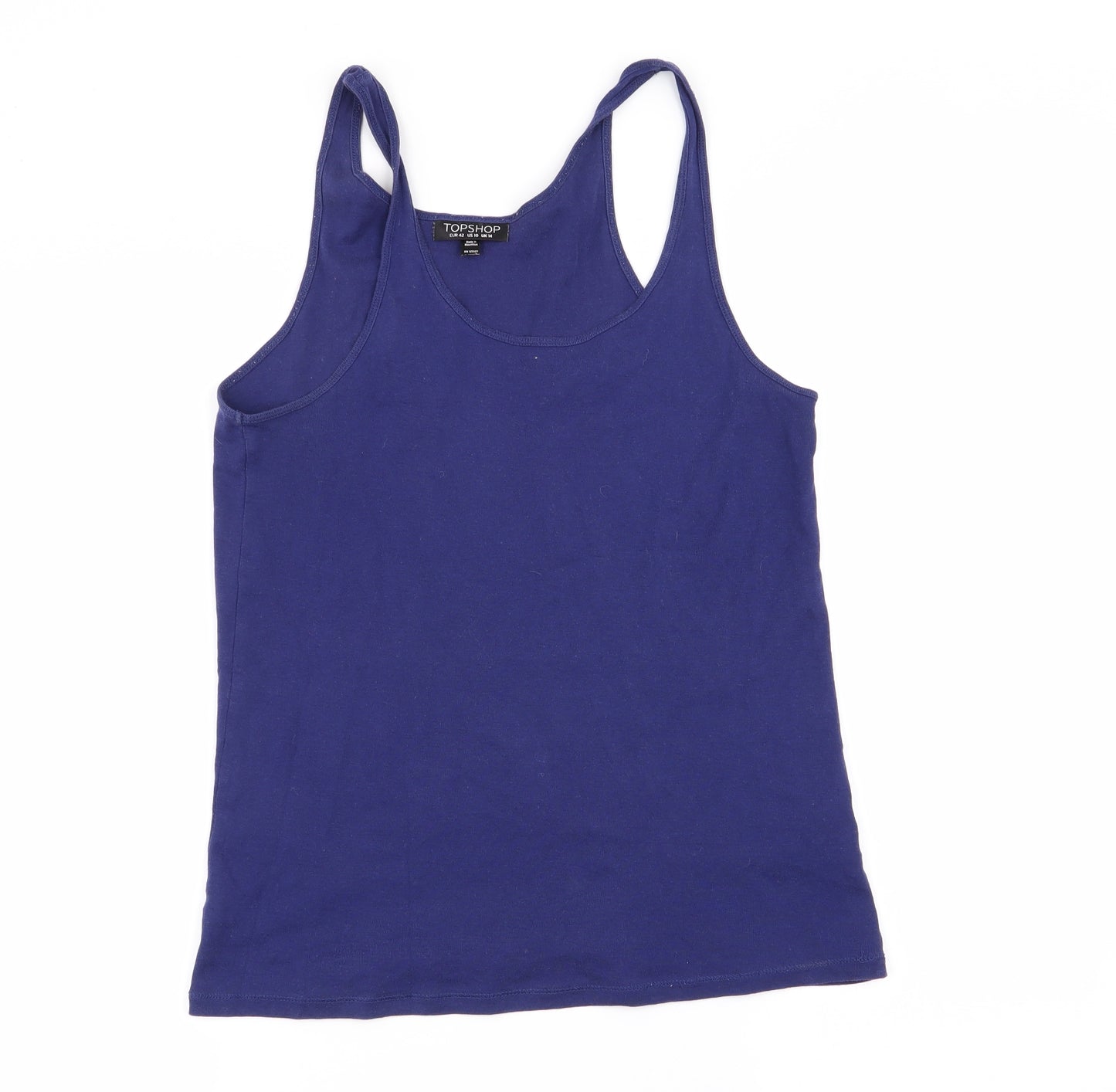 Topshop Womens Blue   Basic Tank Size 14