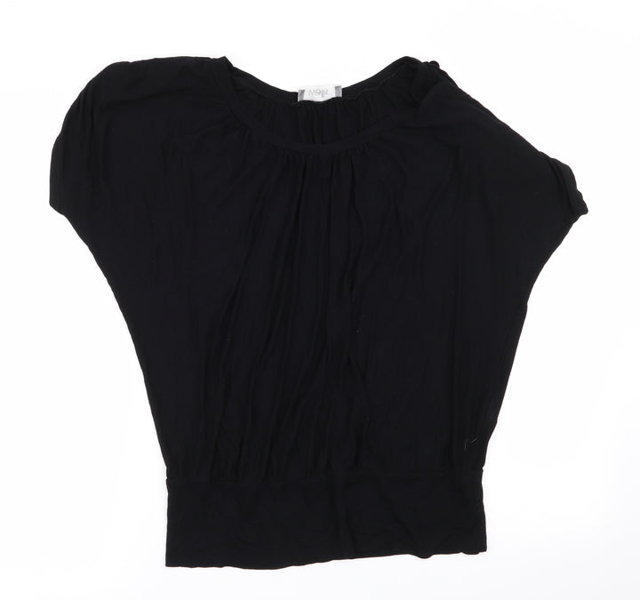 Wallis Womens Black   Basic T-Shirt Size M
