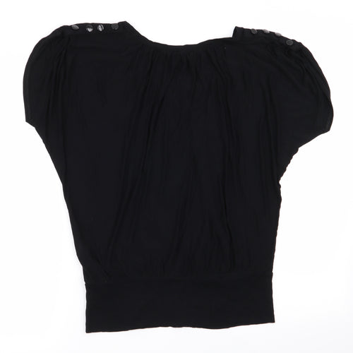 Wallis Womens Black   Basic T-Shirt Size M