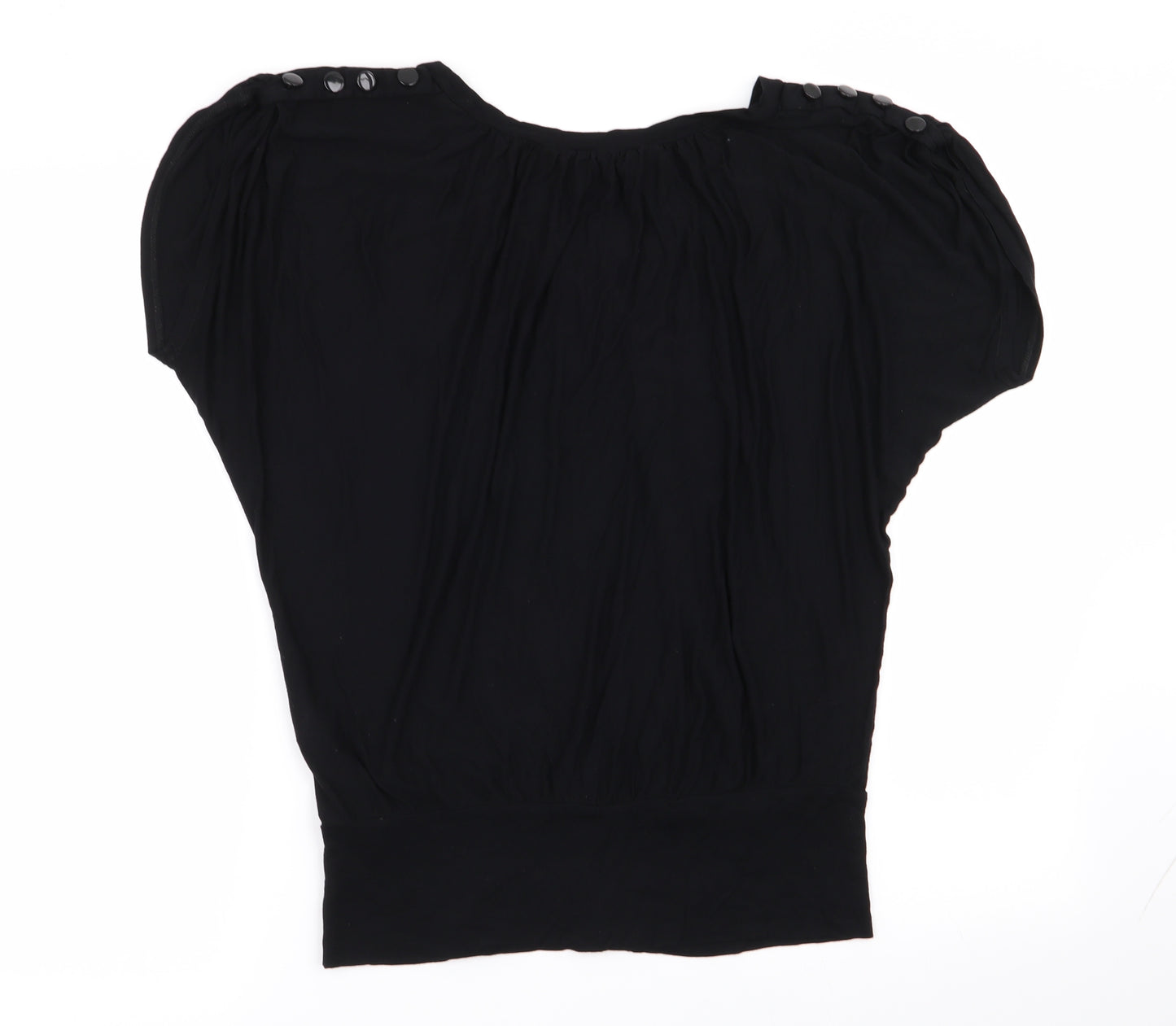 Wallis Womens Black   Basic T-Shirt Size M