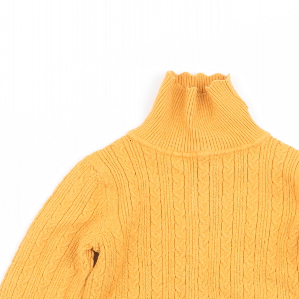 Asda George Girls Yellow   Basic T-Shirt Size 18-24 Months