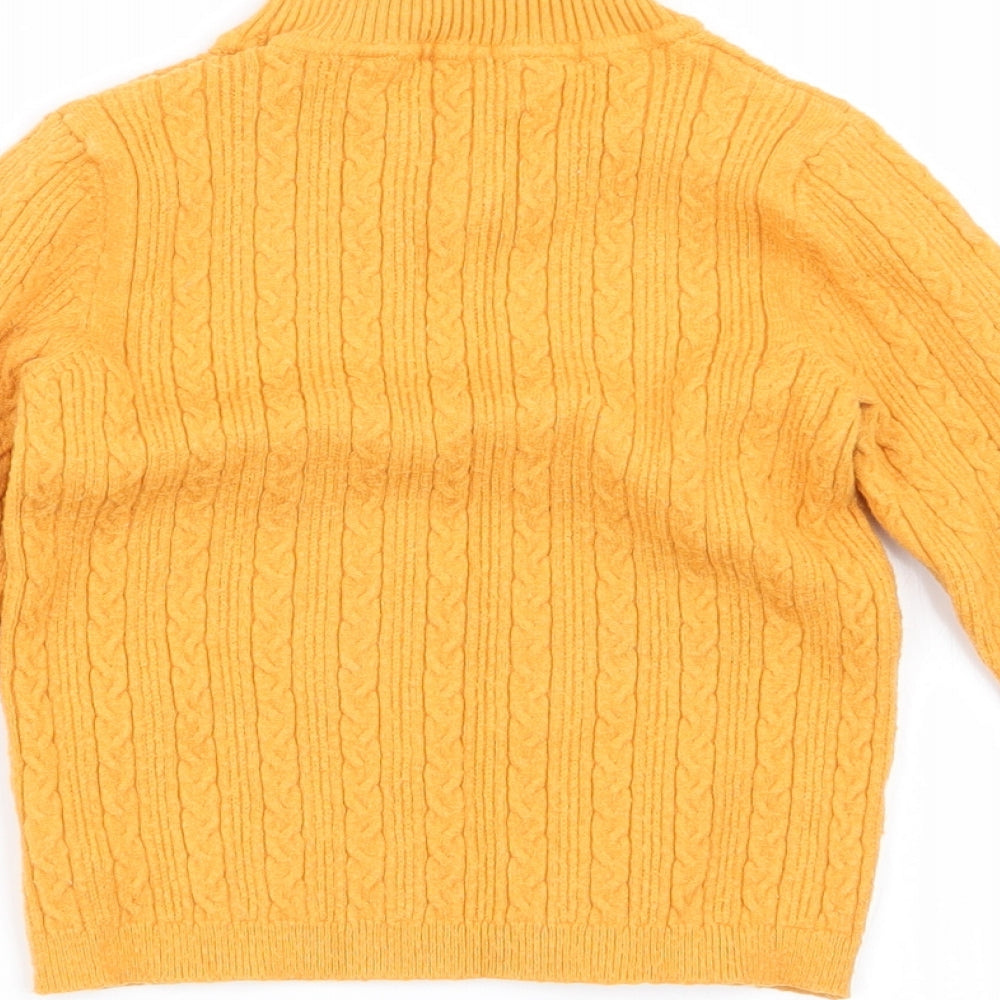 Asda George Girls Yellow   Basic T-Shirt Size 18-24 Months