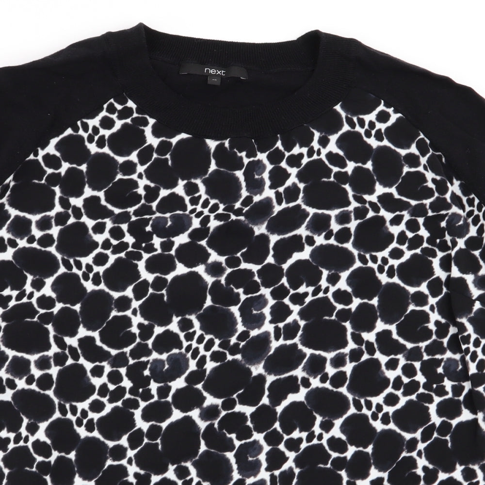 Asda George Womens Black Geometric  Pullover Jumper Size 20