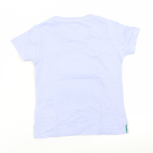 M&S Boys Purple   Basic T-Shirt Size 2-3 Years