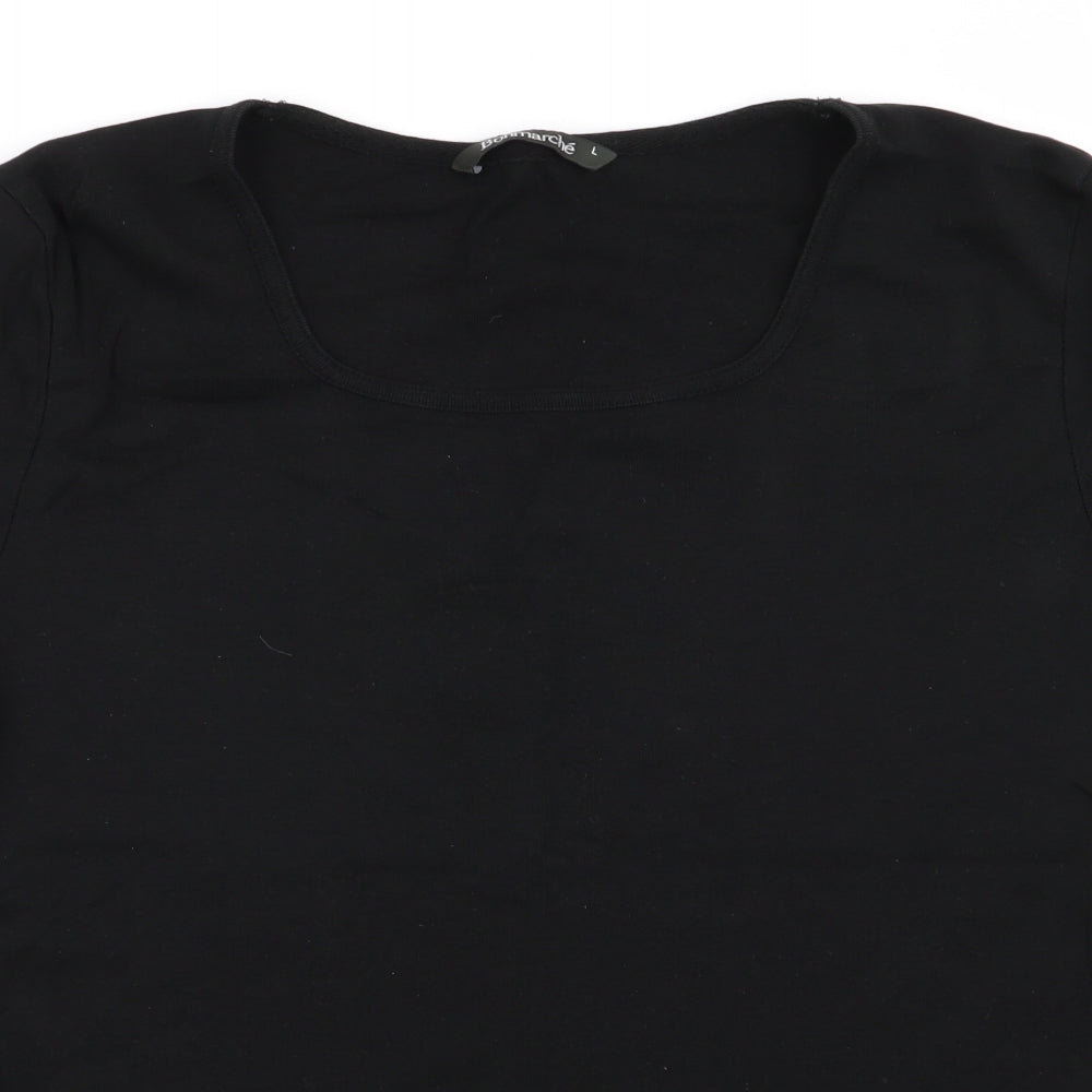 bonmarche Womens Black   Basic T-Shirt Size L