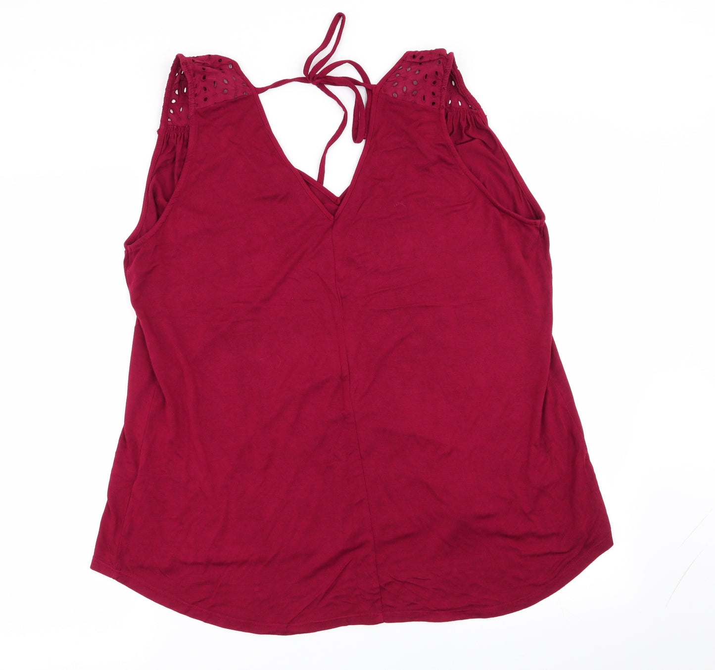 Asda George Womens Red   Basic Tank Size 20