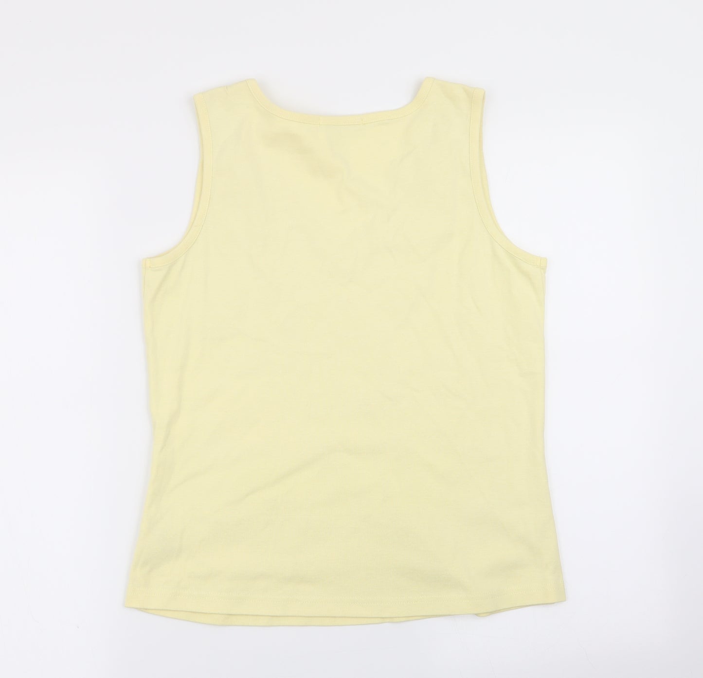Asda George Womens Yellow   Basic Tank Size 14