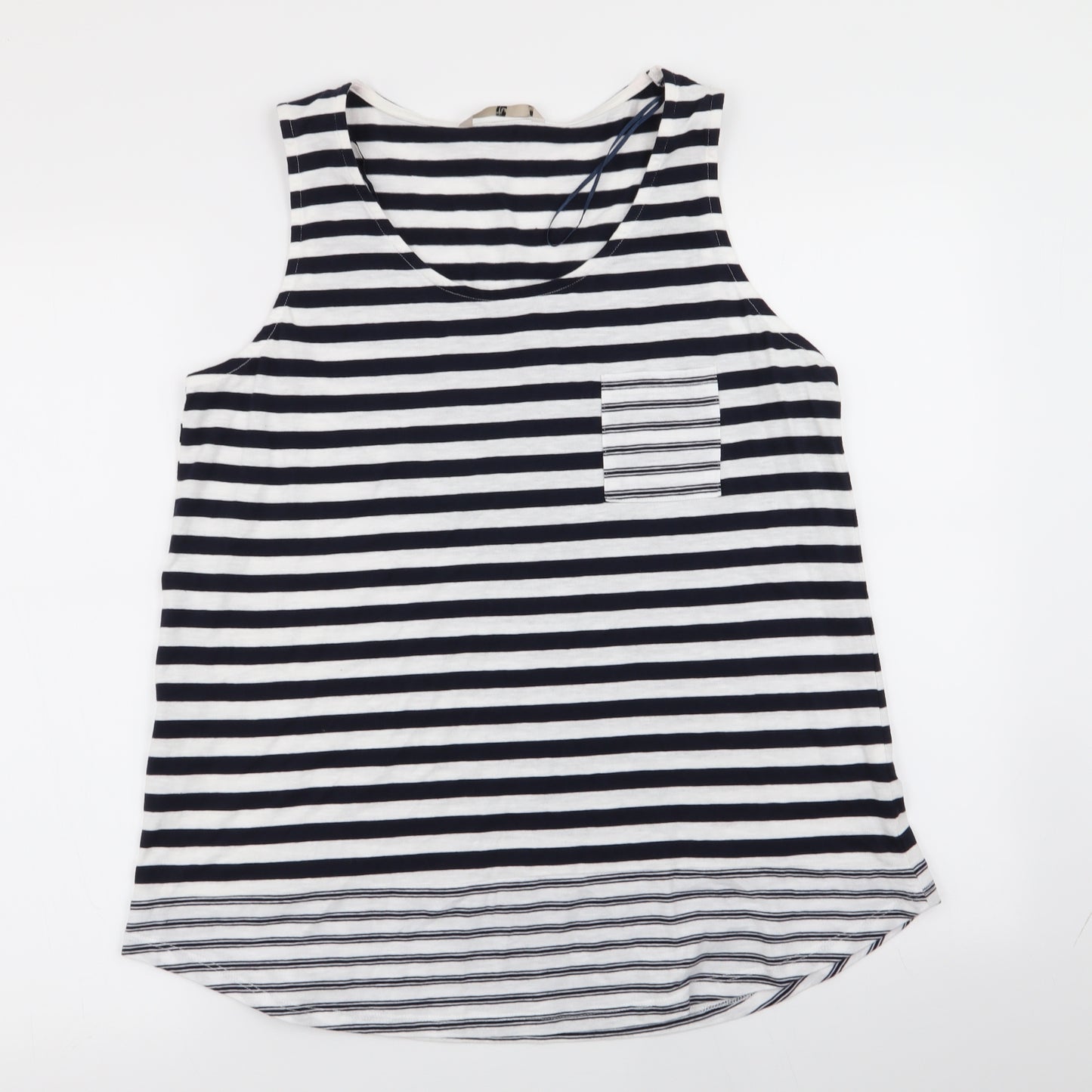 TU Womens Multicoloured Striped  Basic Tank Size 16